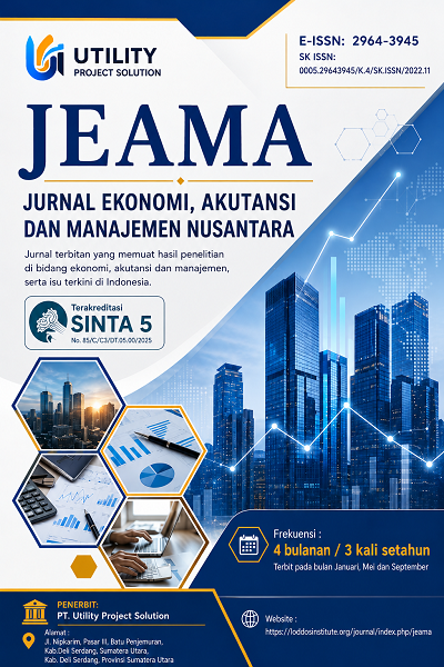Jurnal Ekonomi, Akutansi dan Manajemen Nusantara